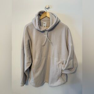 Nike Women's Light Gray Fleece Hoodie